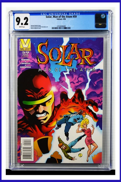 Solar Man Of The Atom #59 CGC Graded 9.2 Valiant March 1996 Comic Book
