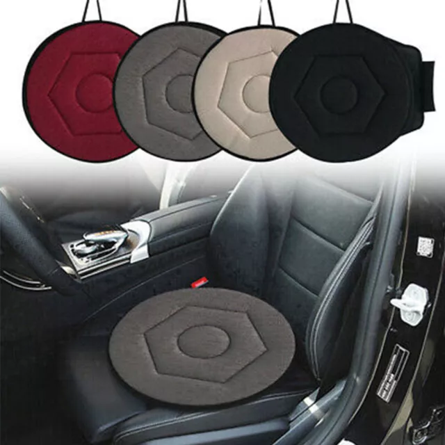 360° Degree Car Rotating Seat Cushion Chair Swivel Mobility Aid Pad Home Office