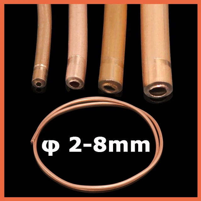 Copper Pipe Tube Plumbing Microbore 2/3/4/5/6/8mm Water Gas DIY Length Available