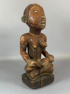 210342 - ANTIQUE Tribal used African Bakongo protection figure - Congo.