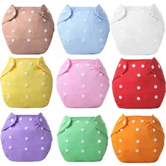 Bulk Reusable Waterproof Baby Cloth Nappies Diapers Adjustable Inserts Nappy NEW