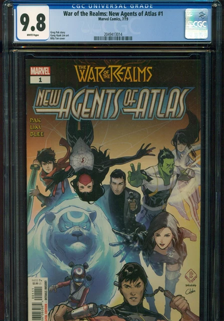 WAR OF THE REALMS NEW AGENTS OF ATLAS #1 CGC 9.8 NM/MT WP Marvel Comics KEY MCU