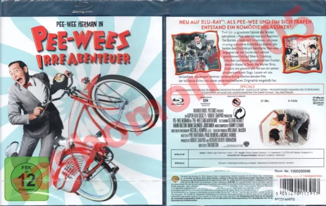 Blu-ray PEE-WEES IRRE ABENTEUER Pee-wee Herman Paul Reubens Tim Burton Rarität