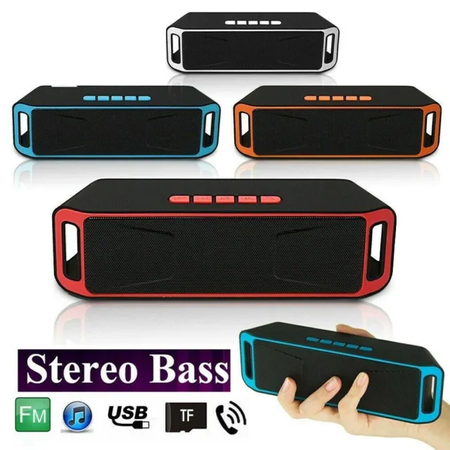 Bluetooth Speaker Wireless Waterproof Outdoor Stereo Super Bass Portable FM AUX