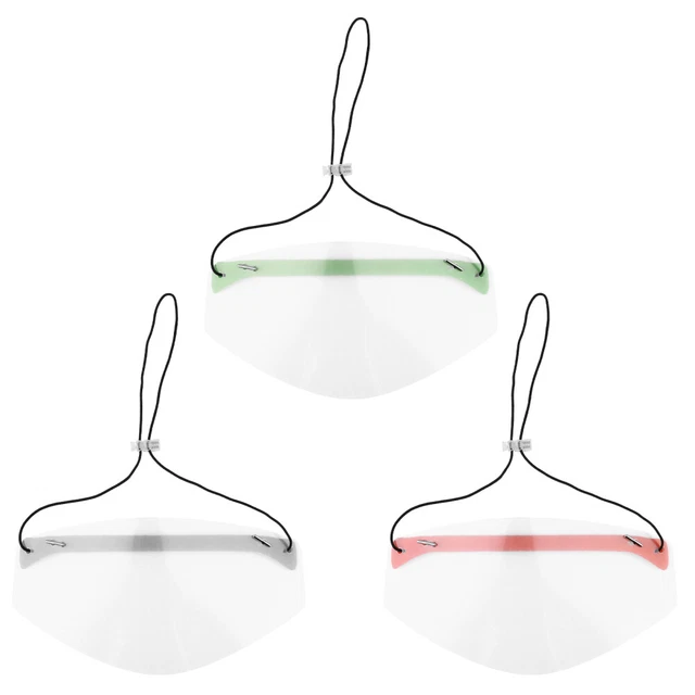3 pz maschera multiuso trasparente viso chiaro animale domestico impermeabile