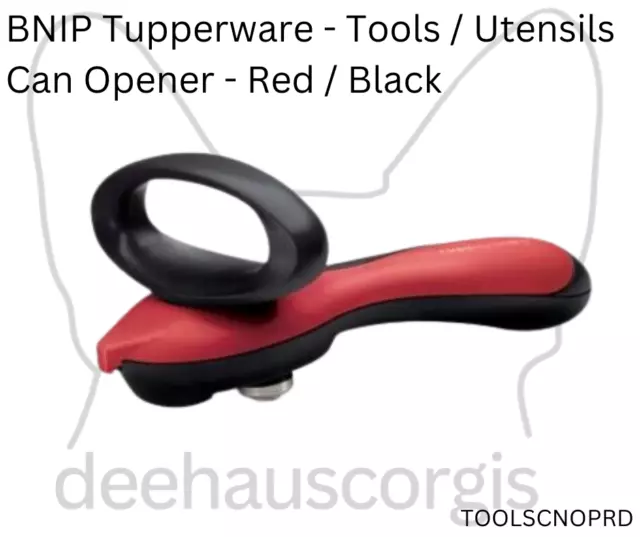 Brand New in Packaging Tupperware Can Opener - Red