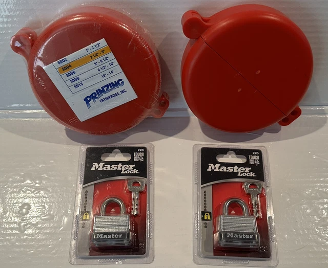 Brady Prinzing Y383877 Lockout Device Sd04 Dsl 2.5" / 5" Saftey Donut Red Valve