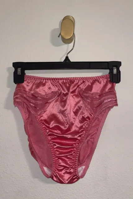 VINTAGE VTG OLGA 20094 Satin Hi-Cut Panty Womens M Medium Pink $139.95 -  PicClick