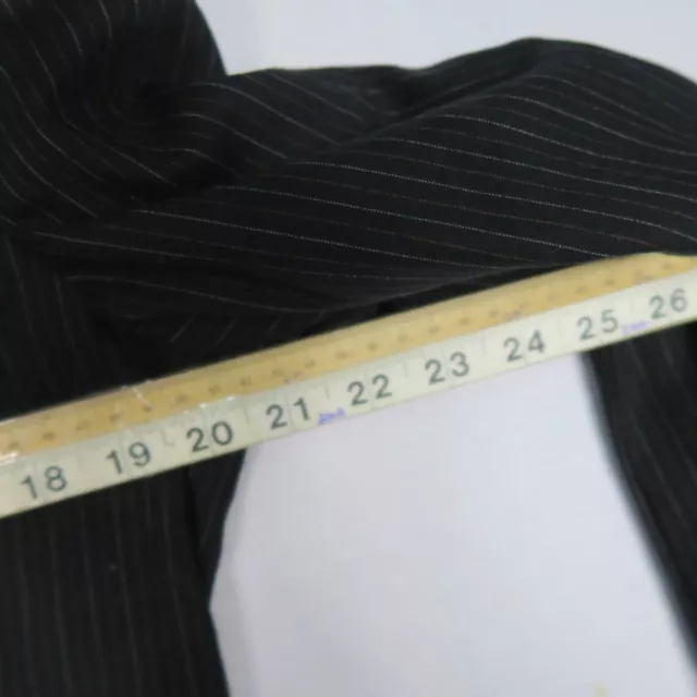 Versace Classic Mens Suit Tuxedo Jacket 48 or XL Black Striped Collared Formal 3