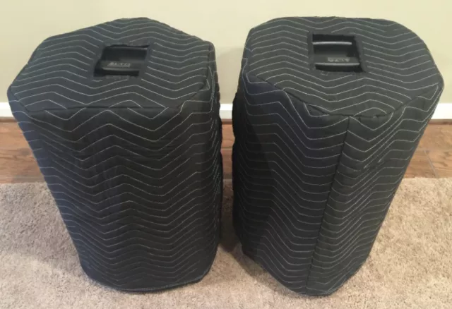 ALTO PRO BLACK 12 + DENON DELTA 12 Padded Black Covers (2)   Qty of 1 = 1 Pair!!