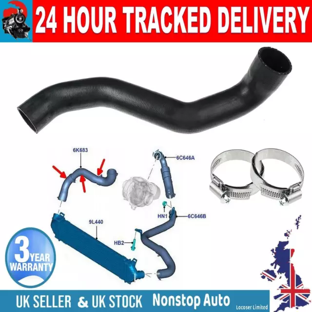 Turbo Intercooler Hose Pipe For Ford Galaxy Ii 2.0 Mondeo Iv S-Max 1683825