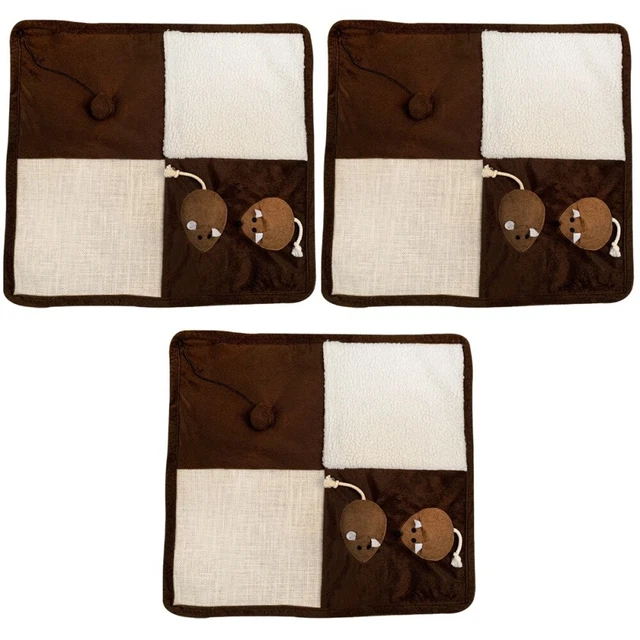 3 Pieces Protecteur De Meubles Anti-griffes Pour Chat Jouets D'herbe À