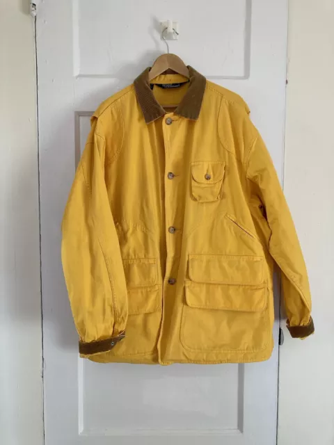 Ralph Lauren Polo Yellow Hunting Barn Coat XL Country Sportsman