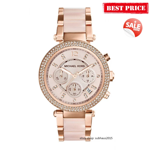 Michael Kors Watches MK5896 Women's Parker 39mm Case Rose Gold Wristwatches