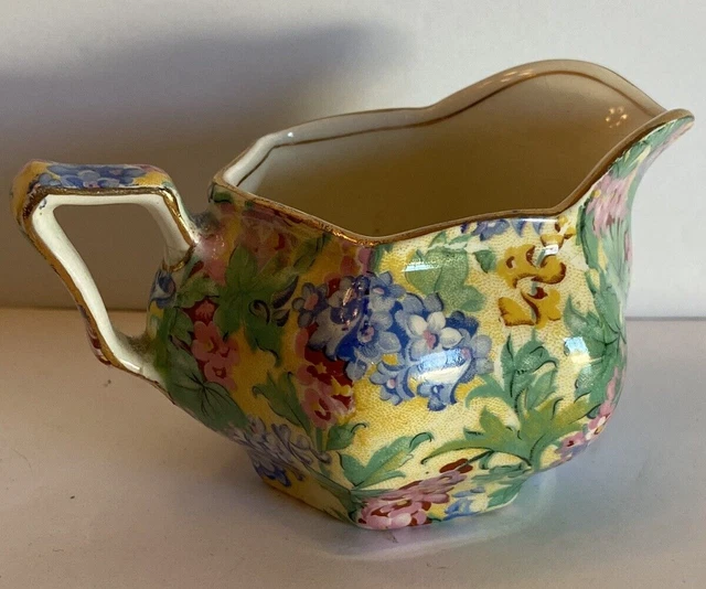 Royal Winton Grimwades Somerset creamer gold trim England retired pattern