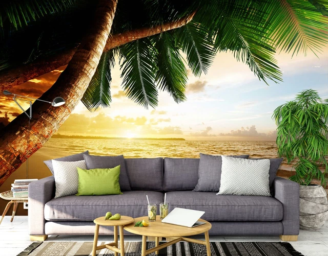 3D COCONUT TREE 1530 Wallpaper Mural Paper Wall Print Indoor Murals CA ...