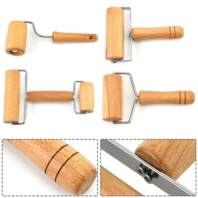 Útiles alfileres rodantes de madera 1 pieza galletas fondant fideos de cocina pastelería