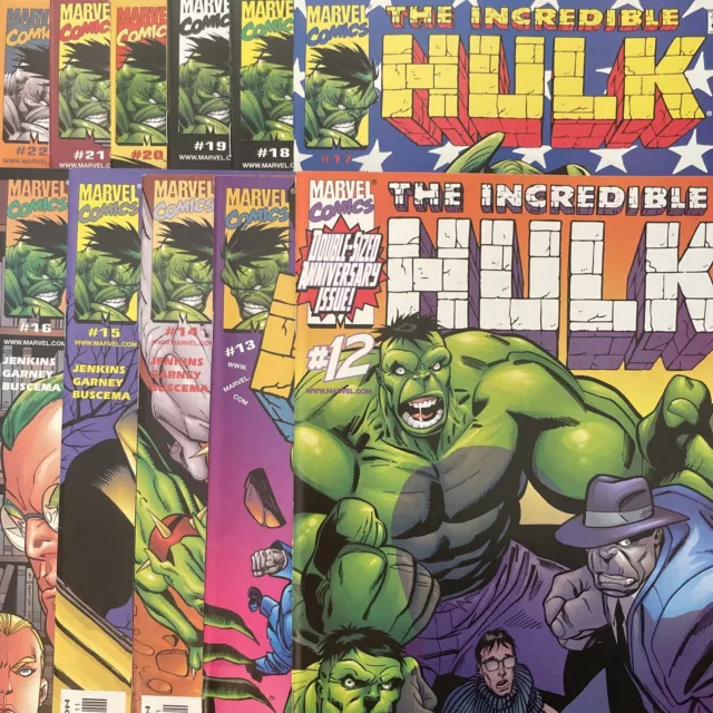 Incredible Hulk #12 13 14 15 16 17 18 19 20 21 & 22 (Marvel) Lot of 11 Comics
