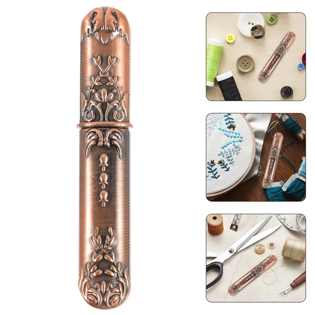 Needle Container Sewing Needle Tube Retro Needle Case Needles Holder for Needle
