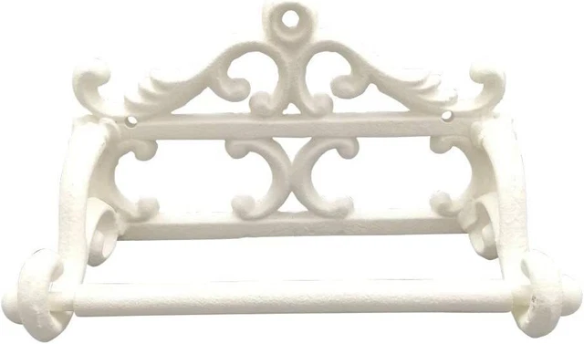 Comfy Hour Antique and Vintage Collection Cast Iron Classic Toilet Paper Holder 2
