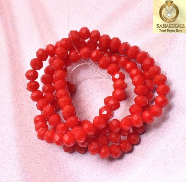 6 GM Red Beads Breathtaking Lowest Price Plated Jewellery @0.99-59803