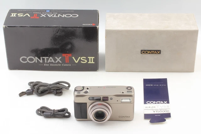 LCD Works [MINT in Box] Contax TVS II Point & Shoot 35mm Film Camera From JAPAN