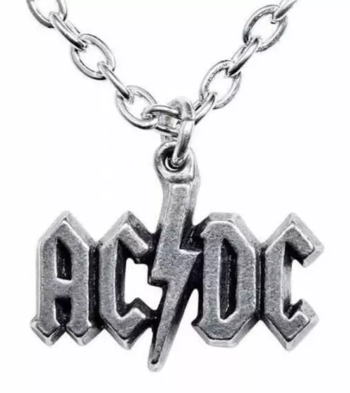 AC/DC: Lightning Logo Pendant Necklace Boxed, Let there be Rock, Alchemy England