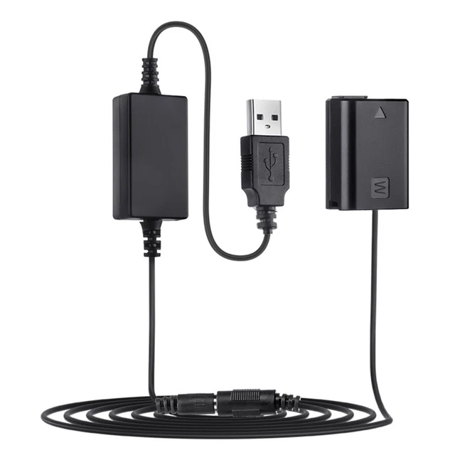 Convenient Camera Power USB to FW50 AC-PW20 Battery for 7 a7S a7II a7R