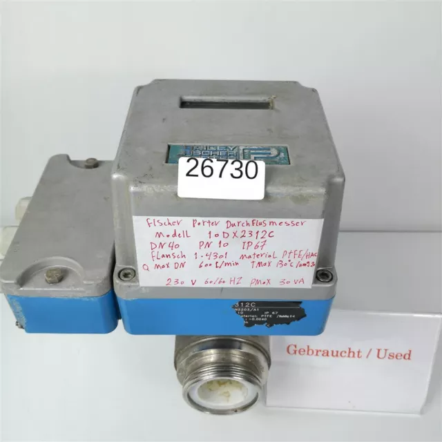 Fischer Porter 10DX2312C Débitmètre