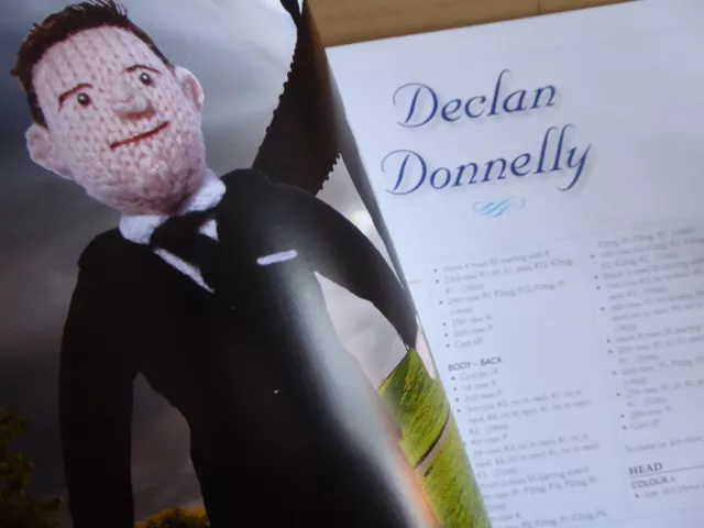 ANT AND DEC Knitting Pattern Doll Toy