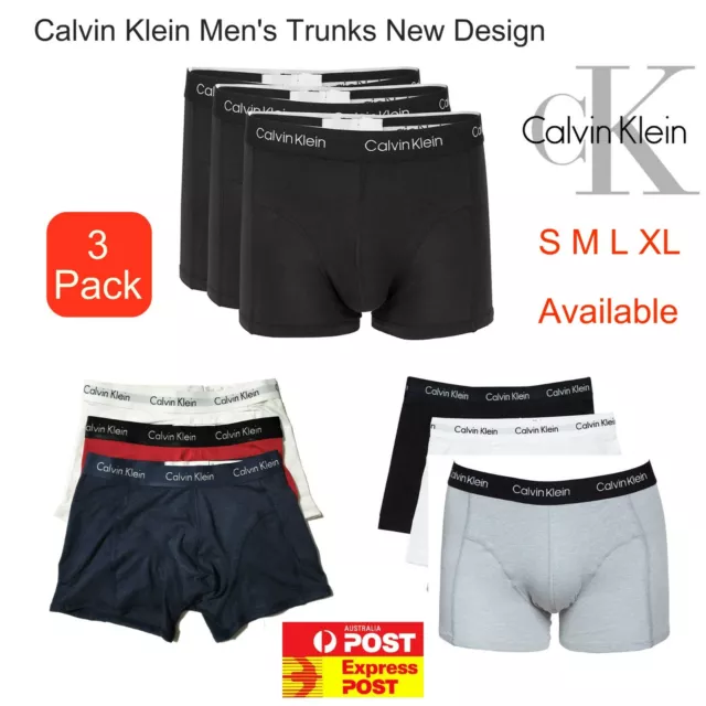 3 X Genuine CALVIN KLEIN Men's Microfiber Low Rise Trunk Men