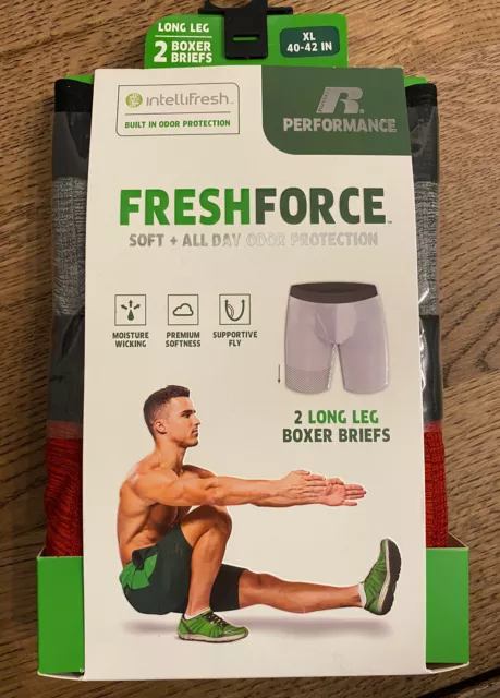 Russell men's freshforce performance long leg hotsell boxer brief