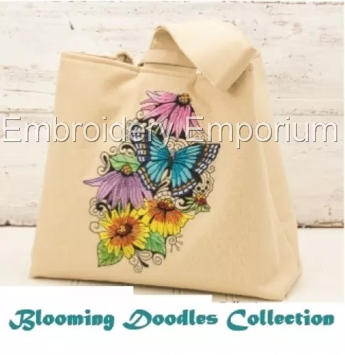 Blooming Doodles Collection - Machine Embroidery Designs On Usb 4X4 & 5X7