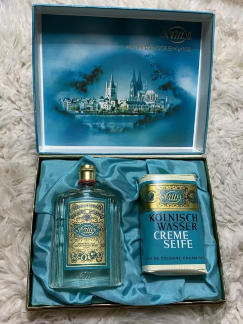 4711 Echt Kölnisch Wasser Geschenkset Spray & Creme Seife Vintage Cologne