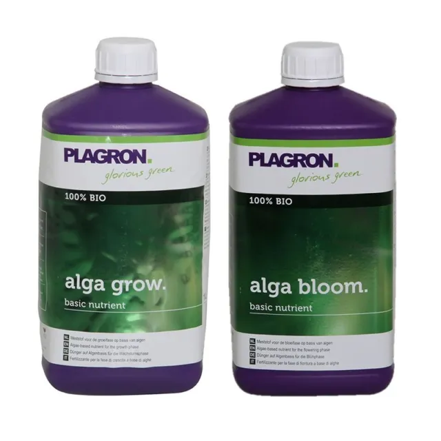 Plagron Easy-Starter Set Alga Grow + Bloom -  für Erde 2x 1 Liter Dünger