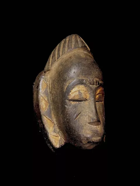 Baule African mask antiques tribal art Face vintage Wood mask Vintage dec-4936