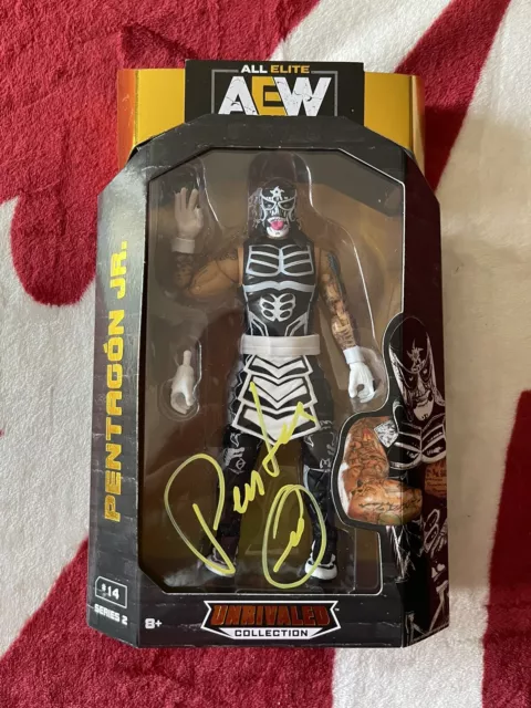 AEW Unrivaled Collection #14 Pentagon Jr. Signed Autographed Figure Highspots