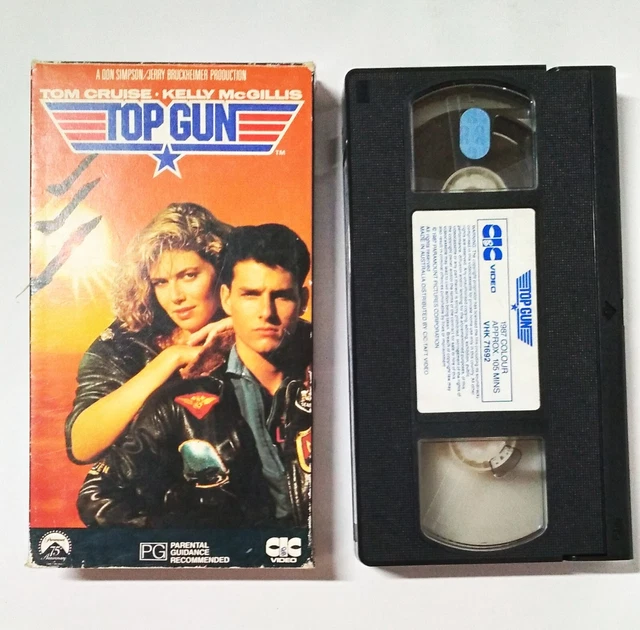 &TOP GUN& TOM CRUISE KELLY McGILLIS ORIGINAL RELEASE ACTION/MILITARY