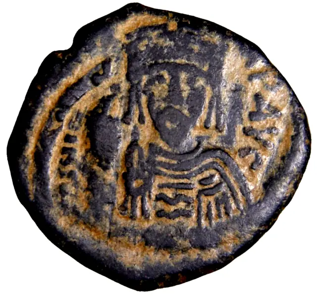 RARE Phocas (602-610 AD). Thessalonica AE Half Follis Ancient Byzantine Coin