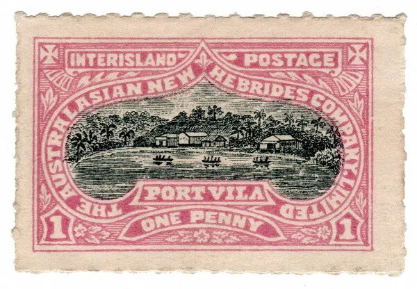 (I.B) New Hebrides Postal : Interisland Postage 1d