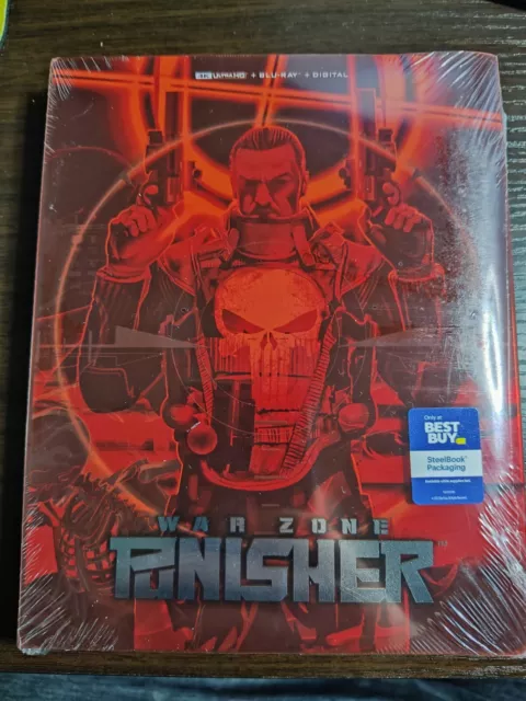 Punisher War Zone Steelbook (4K + Blu-ray + Digital) BRAND NEW / SEALED