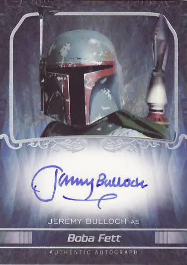 2015 Star Wars Masterwork Jeremy Bulloch Autograph Boba Fett