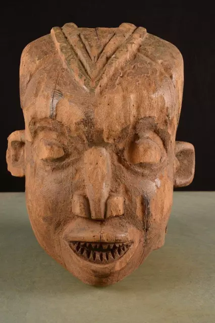 3184 African Old Bamun / Bamileke Helmet Mask Cameroon