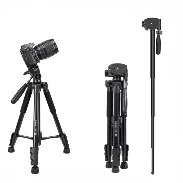Pro Flexibler tragbarer Stativ-Einbeinstativ-Schwenkkopf für Canon Nikon-Kamera