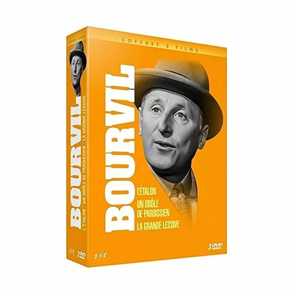 DVD Neuf - Bourvil : L'Etalon + Un Drôle de paroissien + La Grande lessive - Bou