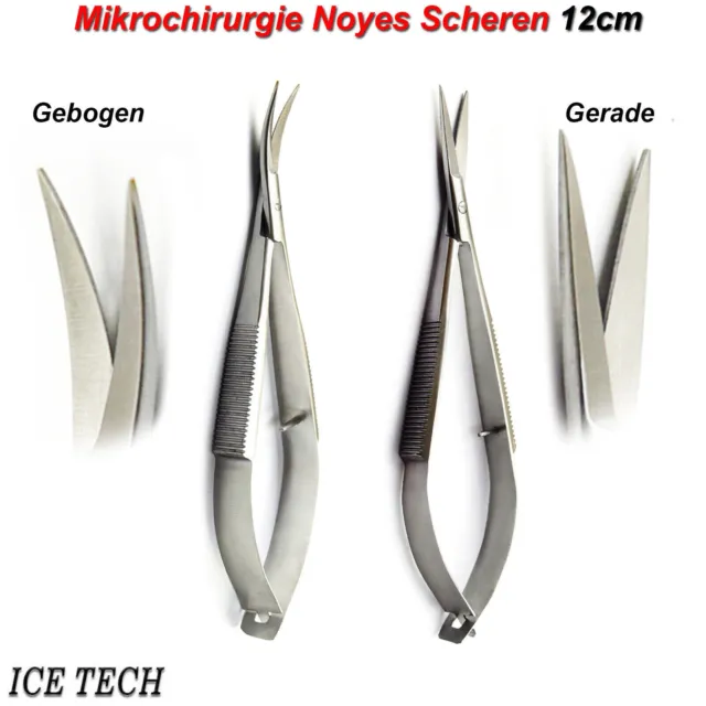 Mikrochirurgie Noyes Schere Castroviejo Chirurgische Mikroschere Präparierschere