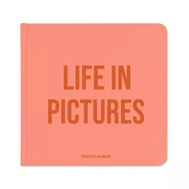 Álbum de fotos de diseño Life in Pictures páginas negras interior talla 22,5х22,5 cm