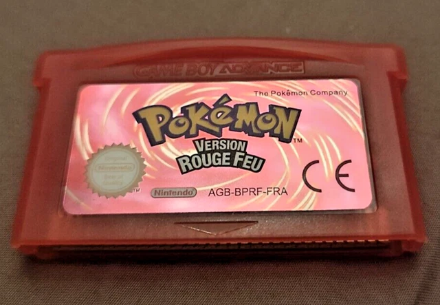 FRANÇAIS Pokemon version Rouge feu  Game Boy Advance gba no vert feuille