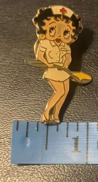 Vintage Betty Boop Lapel Pin Nurse