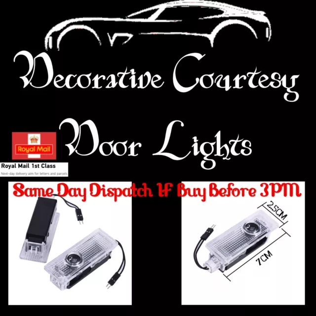 2PCS CAR DOOR LED Laser Logo Welcome Logo Projector Light for BMW  3/5/6/7/Z/GT/X £7.34 - PicClick UK